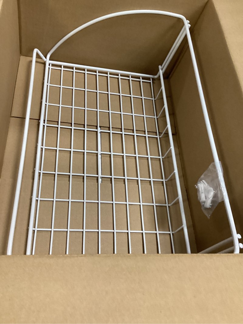 Condition photo showing Good Condition for closetmaid 8278 18-inch wide laundry utility hanger shelf, white 18-inch laundry shelf
