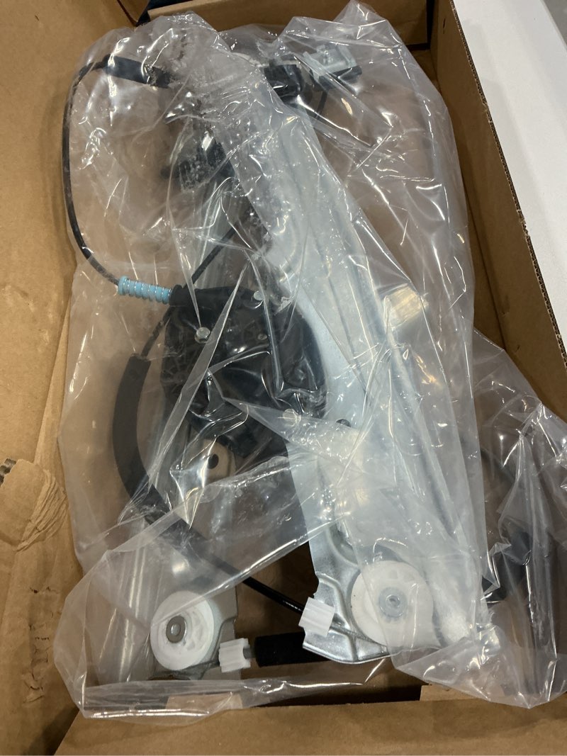 Condition photo showing Good Condition for 751-724 front driver side power window regulator with pinch function compatible with escalade silverado suburban tahoe sierra yukon/xl replaces 751724 23118067 23422490 84621036