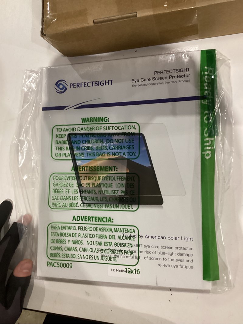 Condition photo showing New/Like New for PERFECTSIGHT Medical-Grade Anti Blue Light Screen Protector Compatible with iPad Air 5 2022/Air 4 10.9 inch 2020/iPad Pro 11 (2022/2021/2020/2018), Eye Care Filter 6 Radiaitons HD Tempered Glass iPad Pro 11"/Air5/Air 4 10.9" Brown