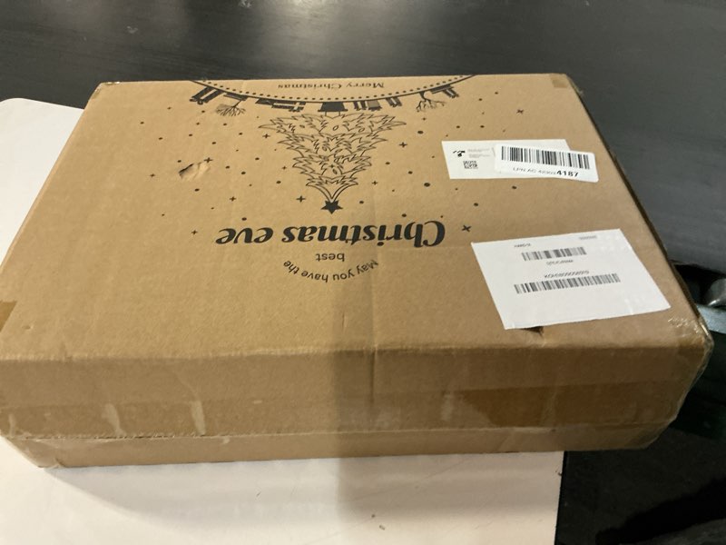 Condition photo showing New/Like New for 9FT Prelit Christmas Garland with Lights, Battery Operated Lighted Christmas Garland, Christmas Winter Decor for Mantle, Fireplace – Perfect for Indoor & Outdoor (Evergreen, 9ft) Evergreen 9ft