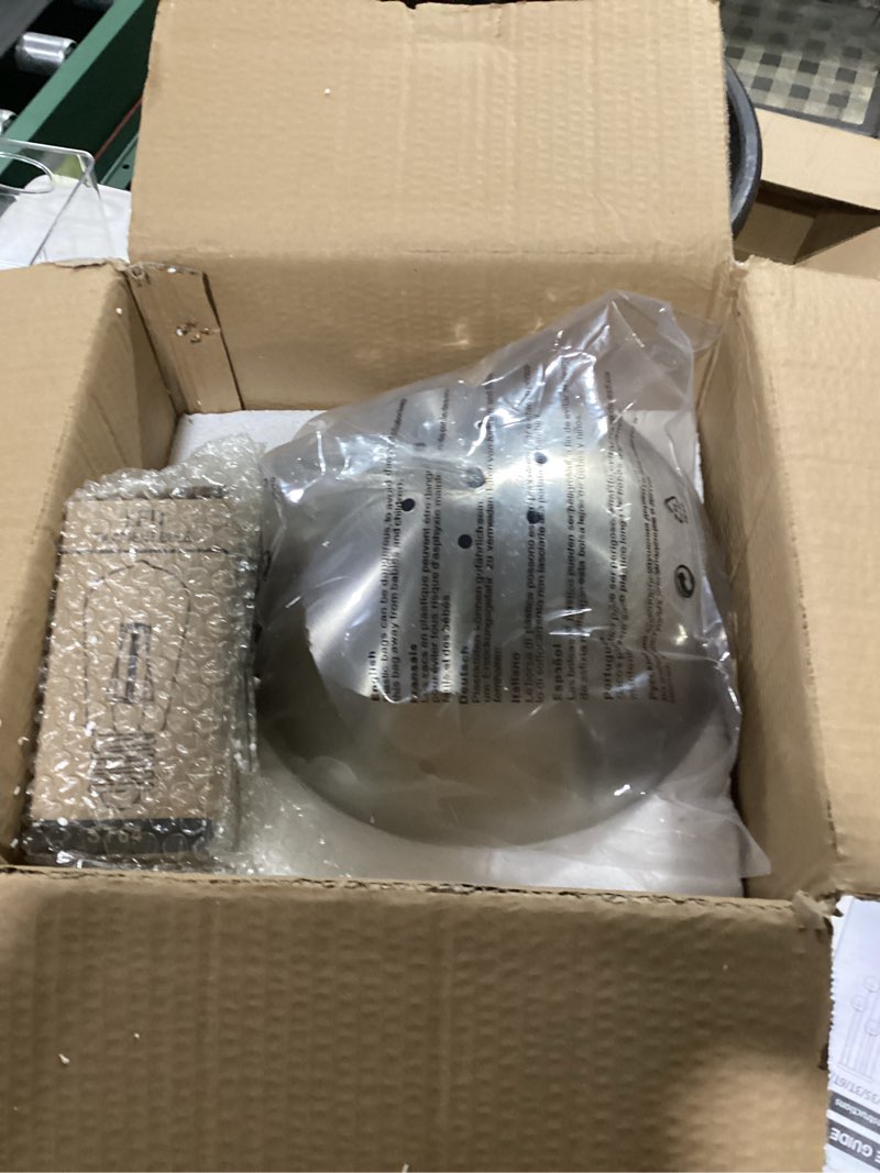 Condition photo showing Good Condition for Mccokaige 10 Inch Nickel Mid Century Modern Pendant Light Pendants for Kitchen Island Frosted Milky White Glass Globe Height-Adjustable Modern Hanging Globe Pendant Light for Bedroom (Bulb Incl) Nickel, Opal Glass 10" , 1-Pack