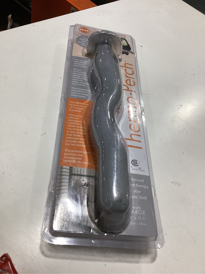 Condition photo showing Good Condition for k&h pet products thermo-perch heated bird perch for bird cage, bird cage accessory, exotic bird warming perch for small/medium exotic birds like parakeet, cockatiel, canary - small 1 x 10.5in 12v