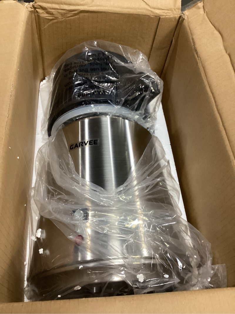 Condition photo showing Good Condition for garveehome water distillers for home countertop, 1 gal/4 l stainless steel distilled water machine with glass container, 750w desktop drinking purifier filter distilling kit, silver