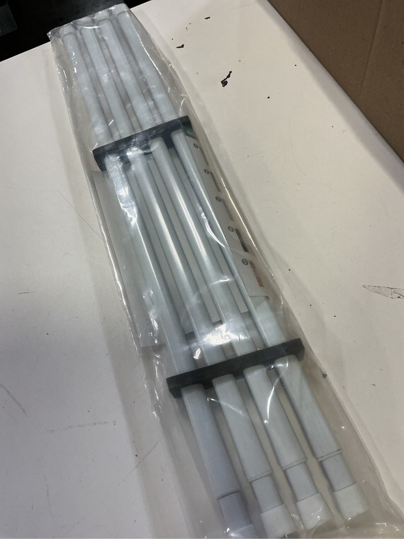 Condition photo showing Good Condition for h.versailtex 4 pack spring tension curtain rods 22-36 inch lightweight tensions rods securely in place, easy to use/install for kitchen/bathroom/wardrobe, durable sturdy rods, white 22"-36" (4 pack) white
