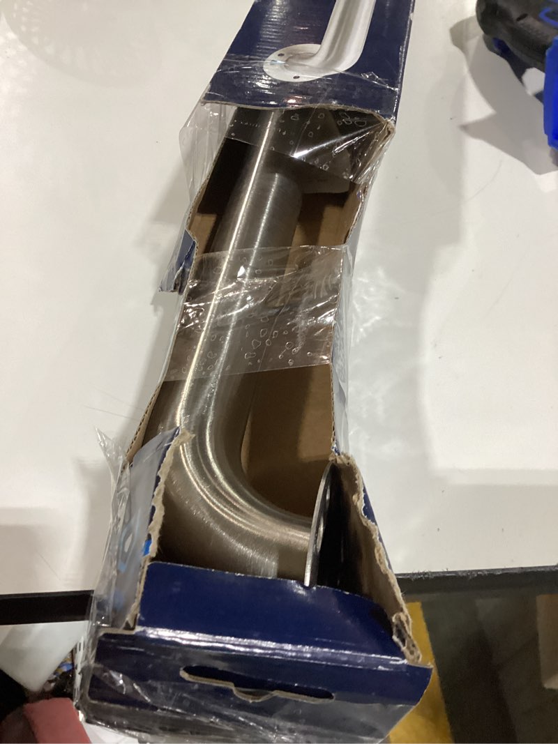 Condition photo showing As Is for project source exposed screw 42-in stainless steel wall-mount ada compliant grab bar