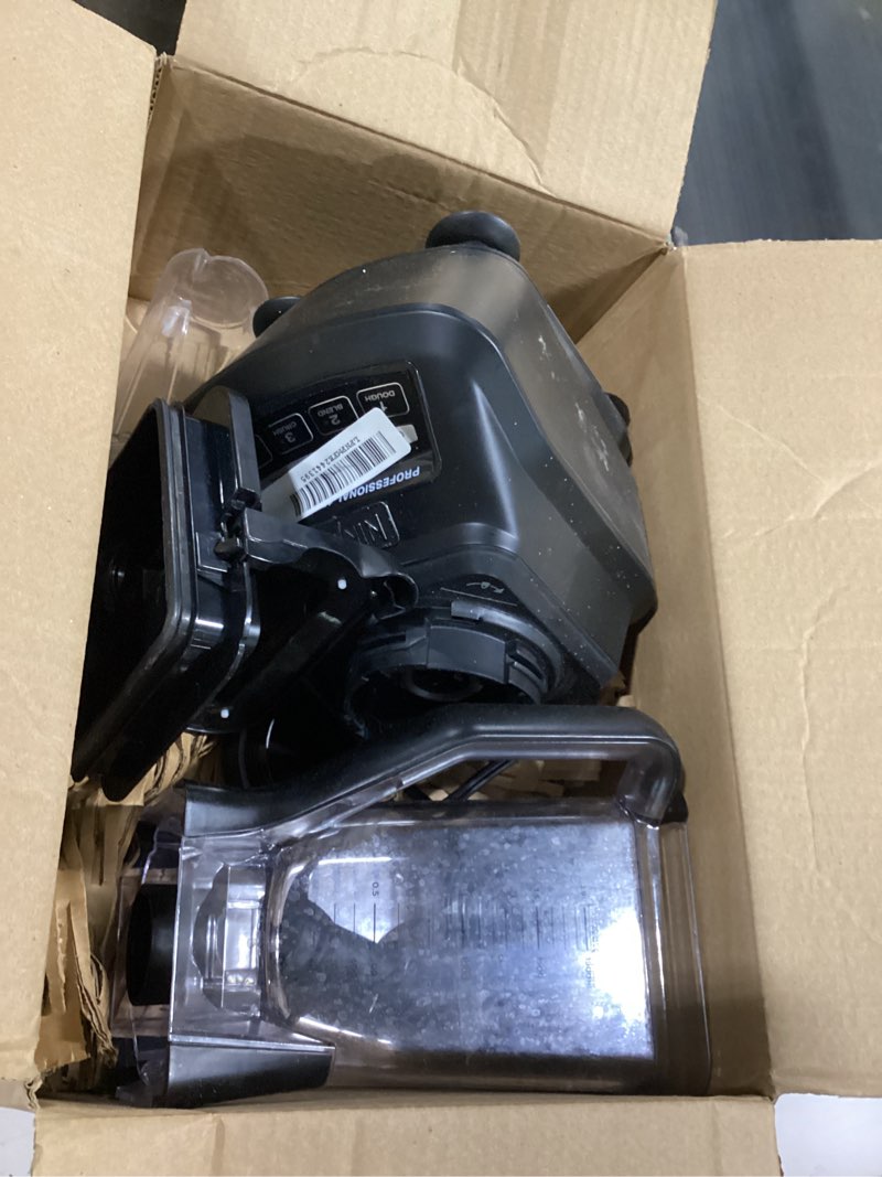 Condition photo showing As Is for Ninja BN751 Professional Plus DUO Blender, 1400 Peak Watts, 3 Auto-IQ Programs for Smoothies, Frozen Drinks & Nutrient Extractions, 72-oz. Total Crushing Pitcher & (2) 24 oz. To-Go Cups, Black 72 oz. Blender + 24 oz. Cups