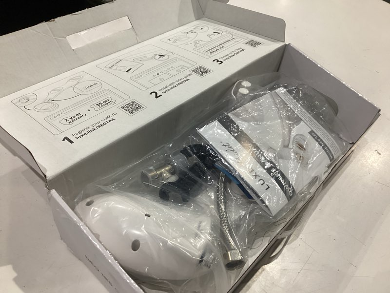 Condition photo showing As Is for luxe bidet neo 185 - dual nozzle, self-cleaning, non-electric bidet attachment for toilet seat, adjustable water pressure, rear & feminine wash (gold)