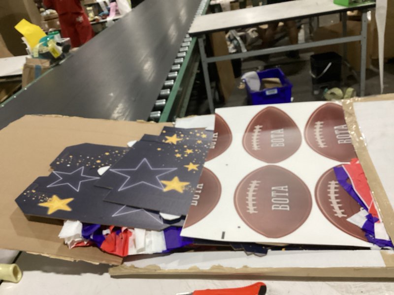 Condition photo showing New/Like New for starry night 3d tall column props - 5.75' - set of 2