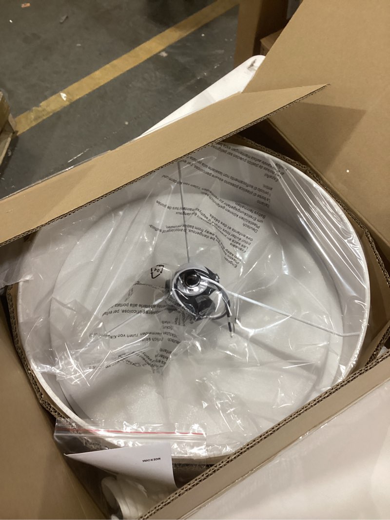 Condition photo showing Good Condition for Bargeni Semi Flush Mount Ceiling Light Fixture,16 inch Drum Flush Mount Ceiling Light,Modern Light Fixtures Ceiling Mount with Oil Rubbed Bronze Finish,Semi Flush Ceiling Light for Bedroom,Living Room Oil-Rubbed Bronze 16 inch