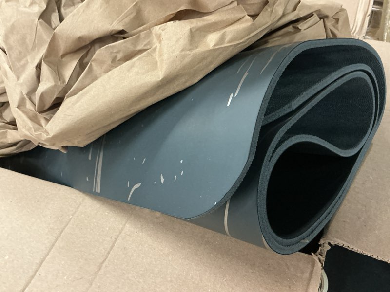 Condition photo showing Good Condition for gaiam dry-grip yoga mat - 5mm thick non-slip exercise & fitness mat for standard or hot yoga, pilates and floor workouts - cushioned support, non-slip coat - 68 x 24 inches marbled