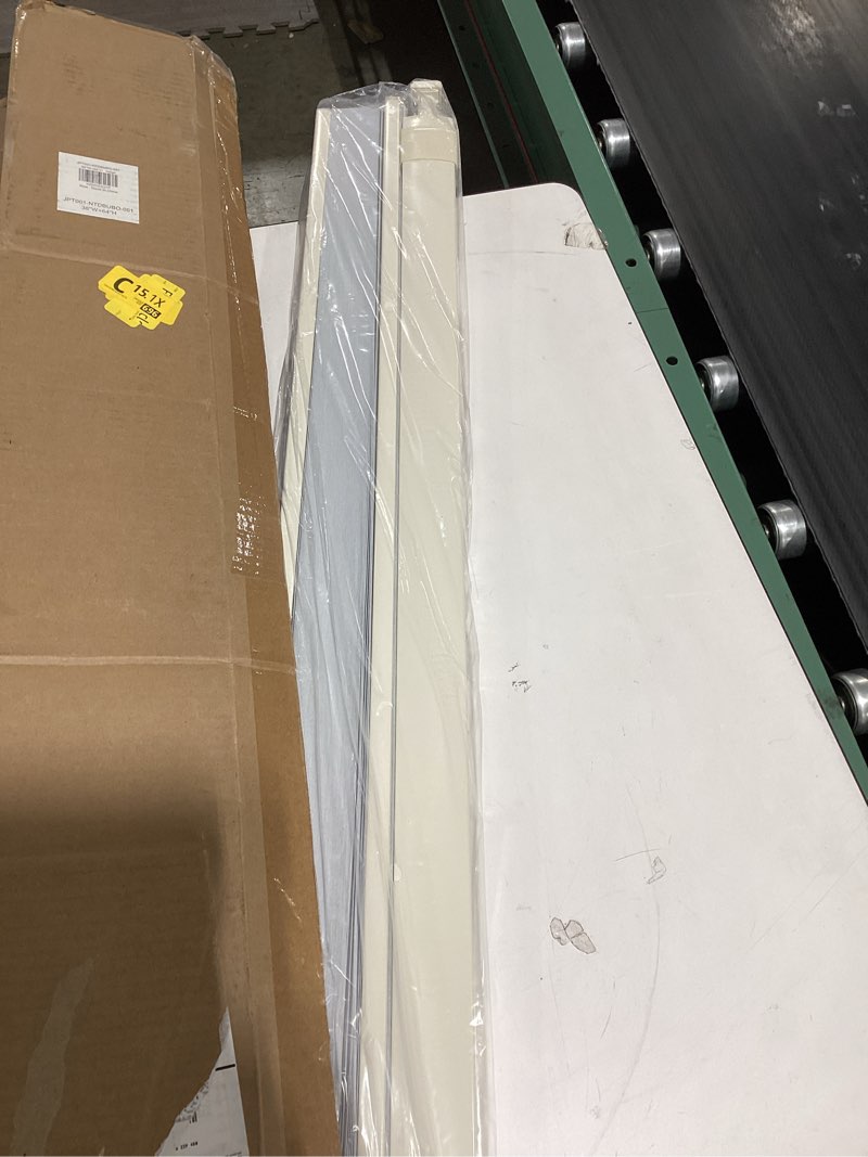 Condition photo showing Good Condition for lazblinds no tools no drill cordless cellular shades, top down bottom up (tdbu) honeycomb shades for home, blackout light blocking thermal insulation blinds for windows, 38" w x 64" h, beige blackout - beige 38" w x 64" h