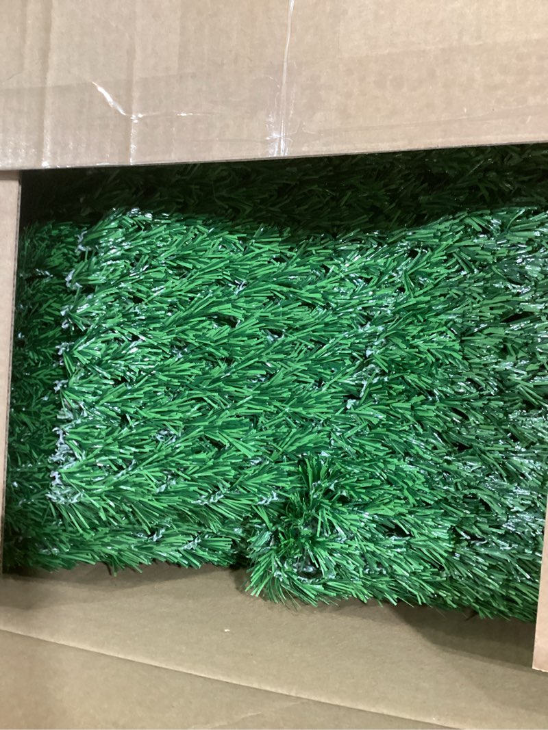 Condition photo showing Good Condition for Hybrid Turf 6x6.5ft Artificial Turf Grass Patch Blends in with Natural Grass Outdoor Artificial Grass Turf Outdoor Rug Patio Lawn Decoration
