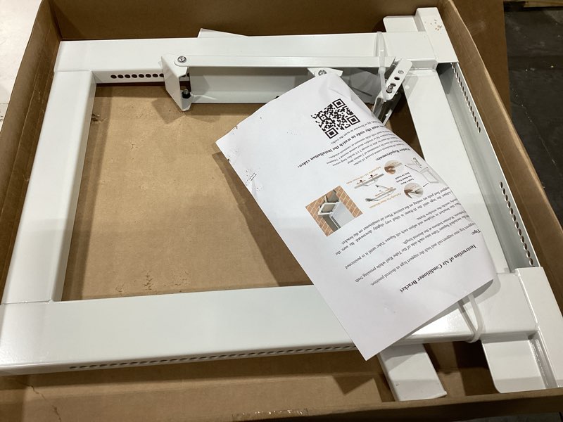Condition photo showing Good Condition for air conditioner bracket,air conditioner support bracket,no drilling and no tools required, heavy duty steel construction holds up to 200 lbs, with installation instruction manual