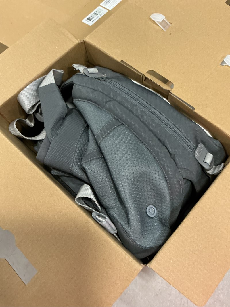 Condition photo showing Good Condition for babbleroo grow carrier – safety-certified 6-in-1 toddler & baby carrier with hip seat, ergonomic & adjustable toddler carrier 7-50 lbs with hip support, hood for sun protection, newborn to toddler gray
