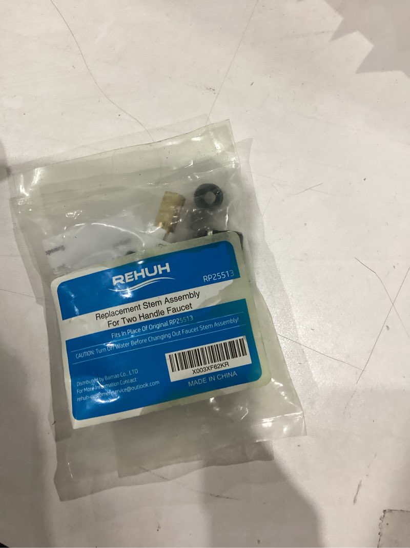 Condition photo showing New/Like New for RP25513 Faucet Stem Replacement for Delta two handle Faucet Repair Kit with RP24096 cartridge RP4993 Seat and Spring RP24097 Turn stop1/4, 2 pack