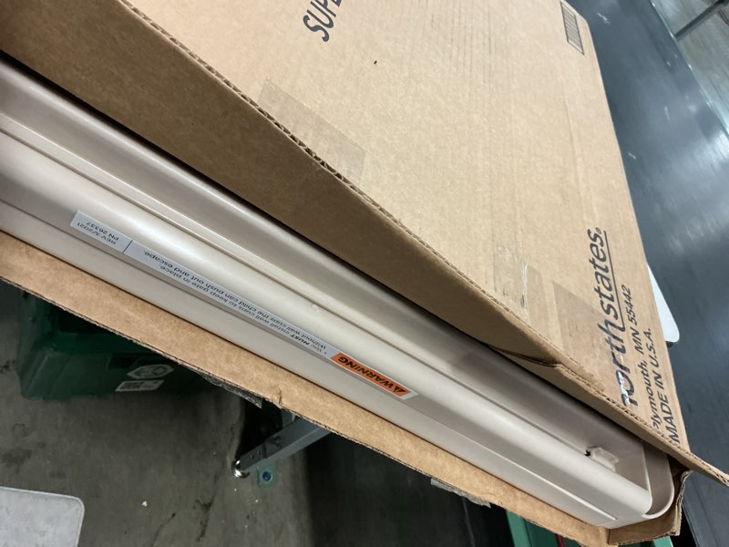 Condition photo showing Good Condition for toddleroo by north states - supergate ergo baby gate: plastic baby gate for stairs & doorways - adjustable indoor safety gate - made in usa - 26 to 42 inches wide - 26 inches tall - sand
