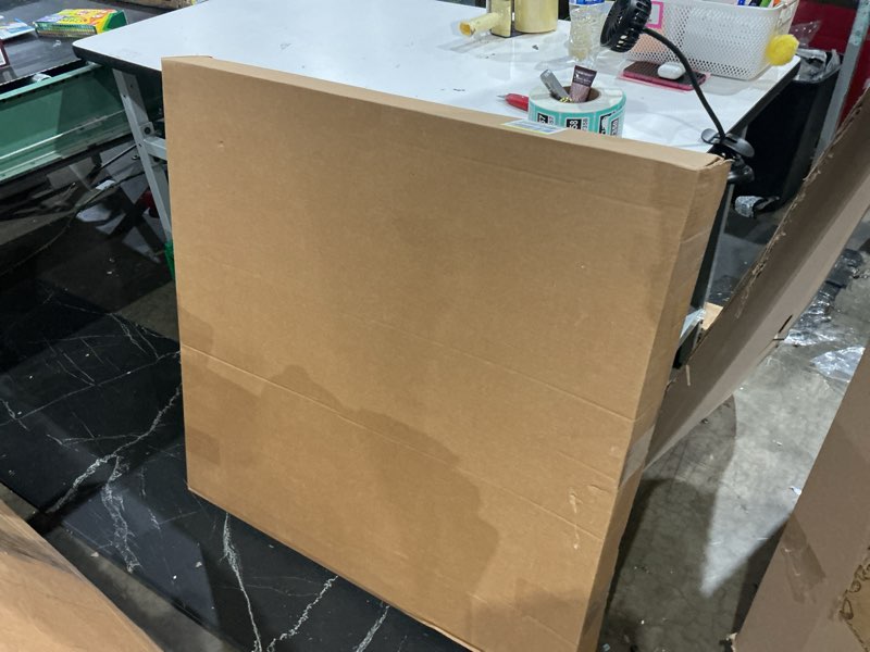 Condition photo showing Good Condition for 2 packs 3' x 6' grid wall panels display stand with wheels, heavy duty wire grid wall rack for retail, craft fairs & art shows, mobile floor standing fixture with 20 hooks, black