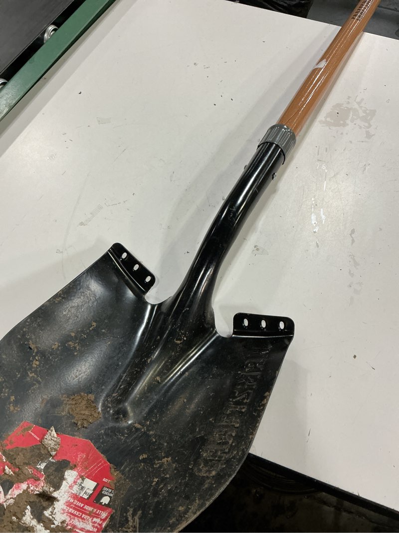 Condition photo showing As Is for craftsman 45-in wood handle digging shovel