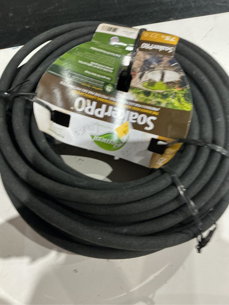 Condition photo showing As Is for element soaker 3/8" x 75' garden hose
