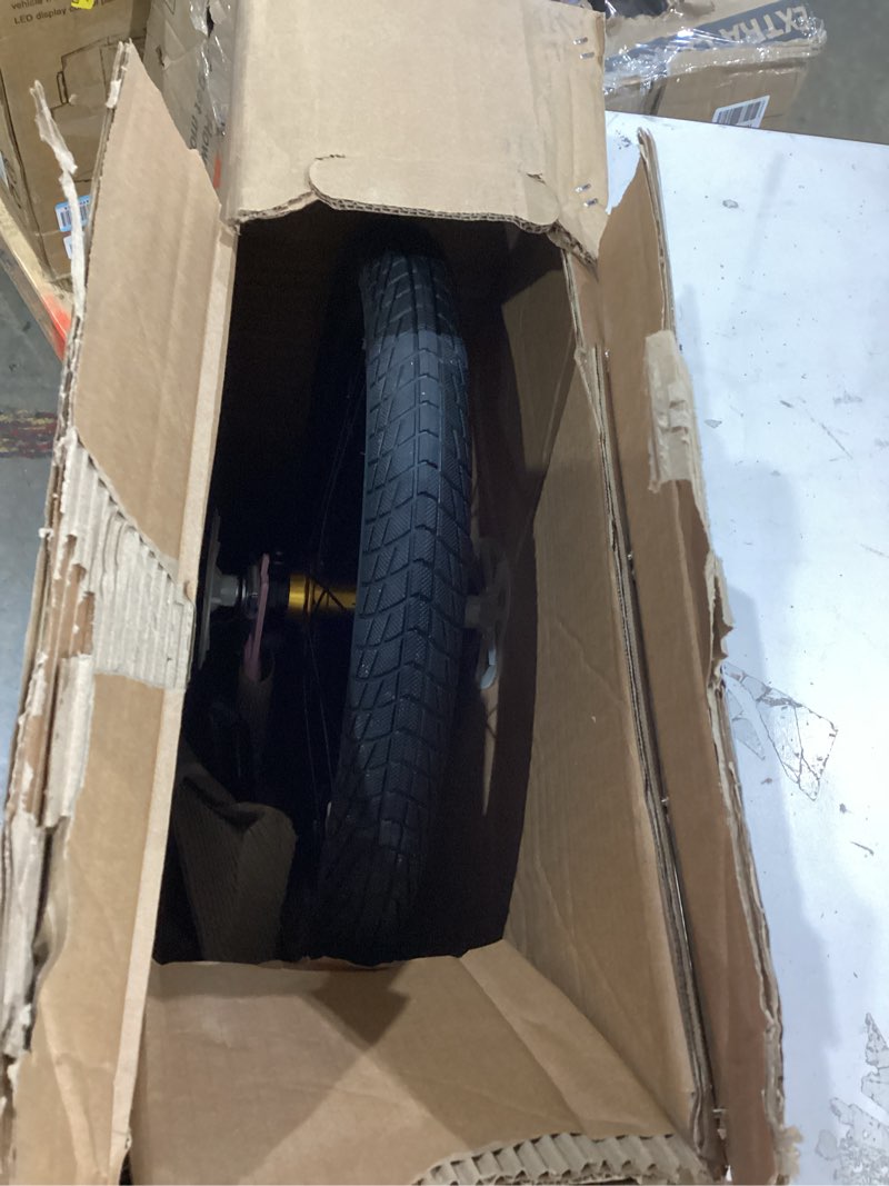 Condition photo showing Good Condition for joystar lomand 14 16 18 20 inch kids bike with training wheels, bmx style kids bicycle for toddlers boys girls ages 3-12, dual v-brake, adjustable seat, multiple colors pink 14 inch with training wheels