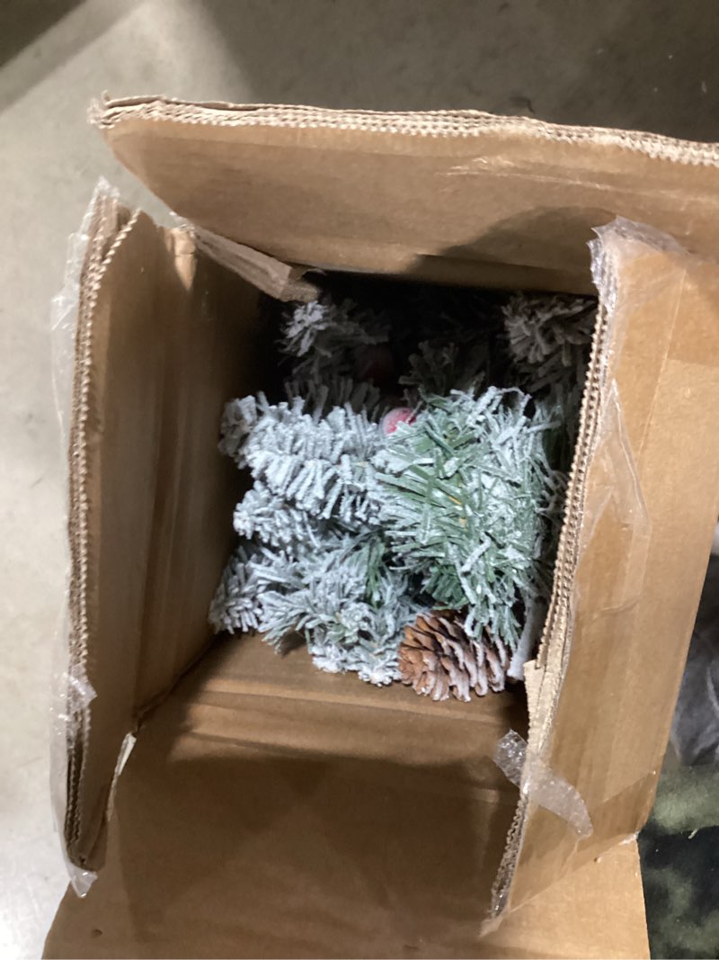 Condition photo showing Good Condition for 3ft Tabletop Pre-lit Mini Christmas Tree with LED Lights and Pine Cones, Artificial Tree for Table/Desk Decoration