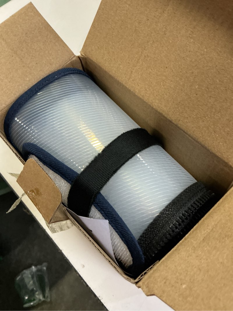 Condition photo showing New/Like New for elevated inflatable dog cone collar to stop licking, dog donut collar after surgery, soft pet cone alternative for small medium large dogs navy l(neck 12"-16")