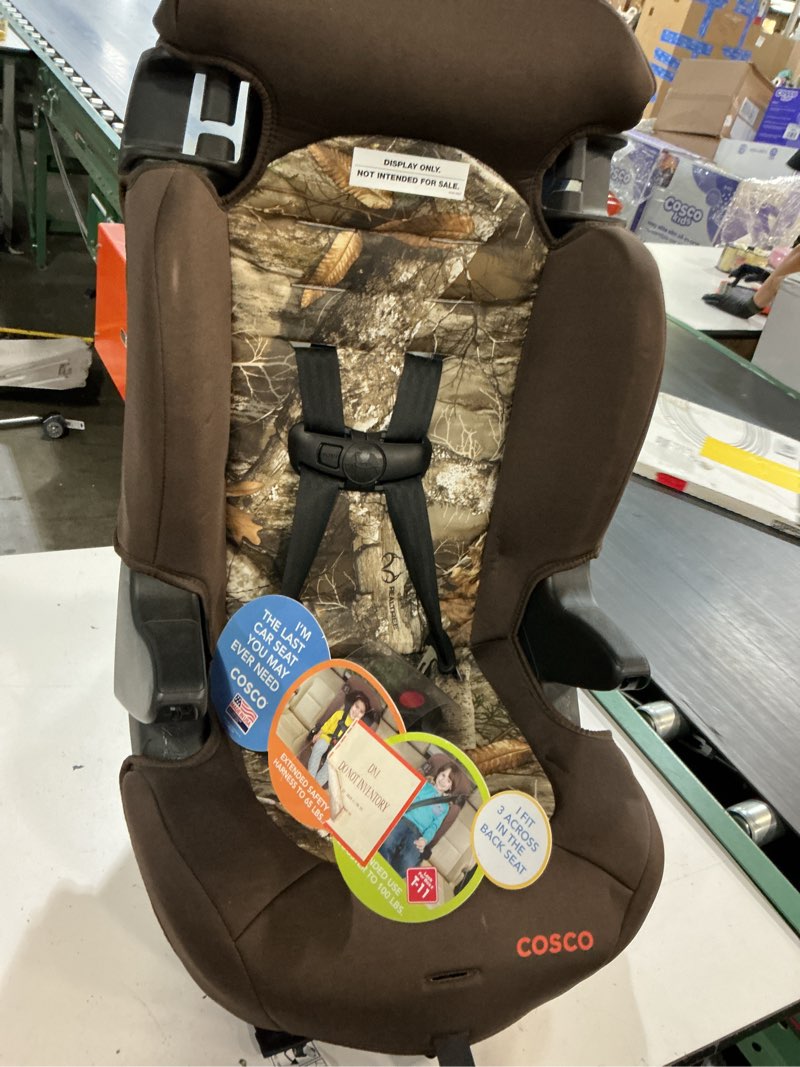 Condition photo showing As Is for cosco kids finale 2-in-1 toddler booster car seat, realtree edge ii