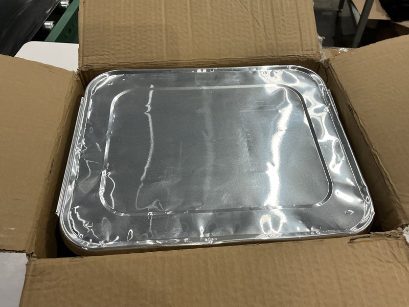 Condition photo showing Good Condition for alpha living 6 pack - disposable chafing dish buffet set, half size pans, welded body food warmers for parties, fuel cans complete set, warming trays complete kit (with racks)