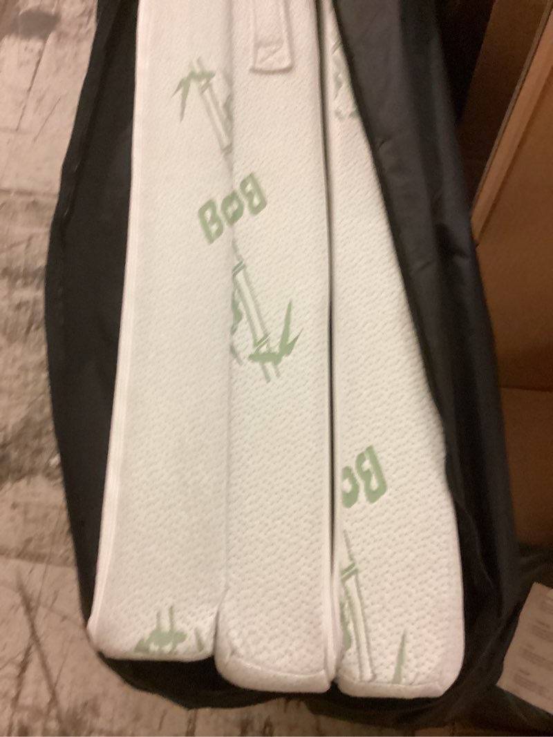 Condition photo showing Good Condition for cheer collection 4" folding mattress, tri-fold floor mat for compact storage with soft bamboo washable cover- foldable sleeping pad and floor mattress, queen size