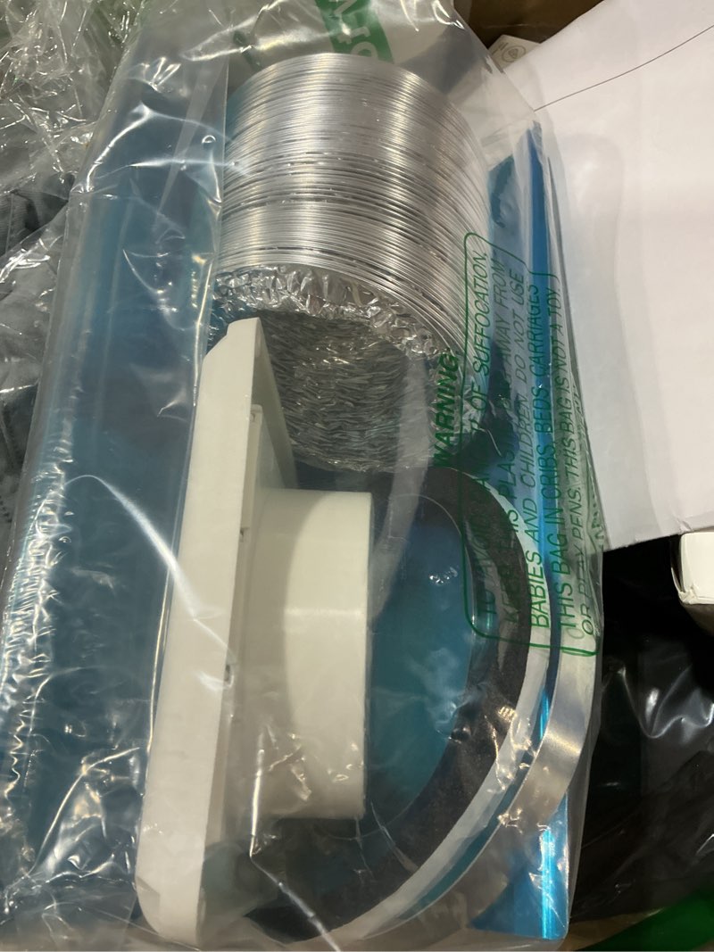 Condition photo showing New/Like New for dryer vent kit with hose,duct connector,dryer vent cover outside connector wall plate ducting kit for bathroom ventilation fans exhaust,ceiling washer air circulation