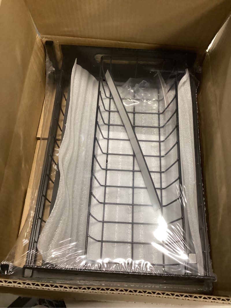 Condition photo showing Good Condition for REALINN Under Sink Organizer, Pull Out Cabinet Storage 2 Tier Slide Out Sink Shelf, Kitchen Organizers and Storage, Black, 1 Pack Black 1 Pack