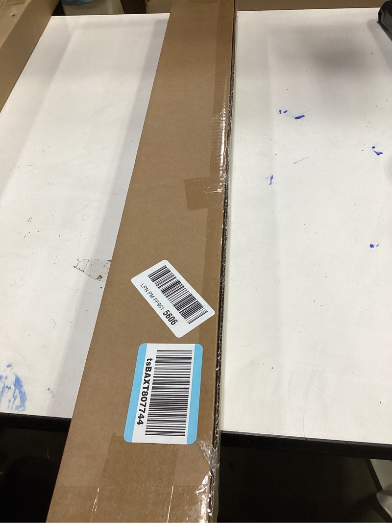 Condition photo showing New/Like New for LazBlinds Cordless Cellular Shades, No Tools No Drill Blackout Honeycomb Shades Pleated Blinds for Windows, 30.5'' W x 48'' H, Silver White Blackout-silver White 30 1/2'' W x 48'' H