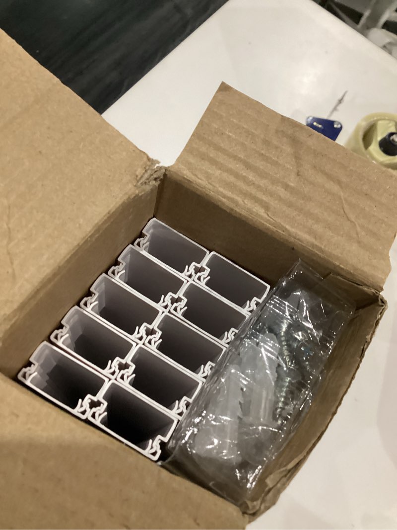 Condition photo showing New/Like New for Delamu Cord Hider, 157in Wire Covers for Cords on Wall, Premium Cable Hider Cord Covers for Wires, Cable Management Wire Hiders for TV, Cable Raceway Kit, W0.95 H0.55in, White 157in L x 0.95in W x 0.55in H White