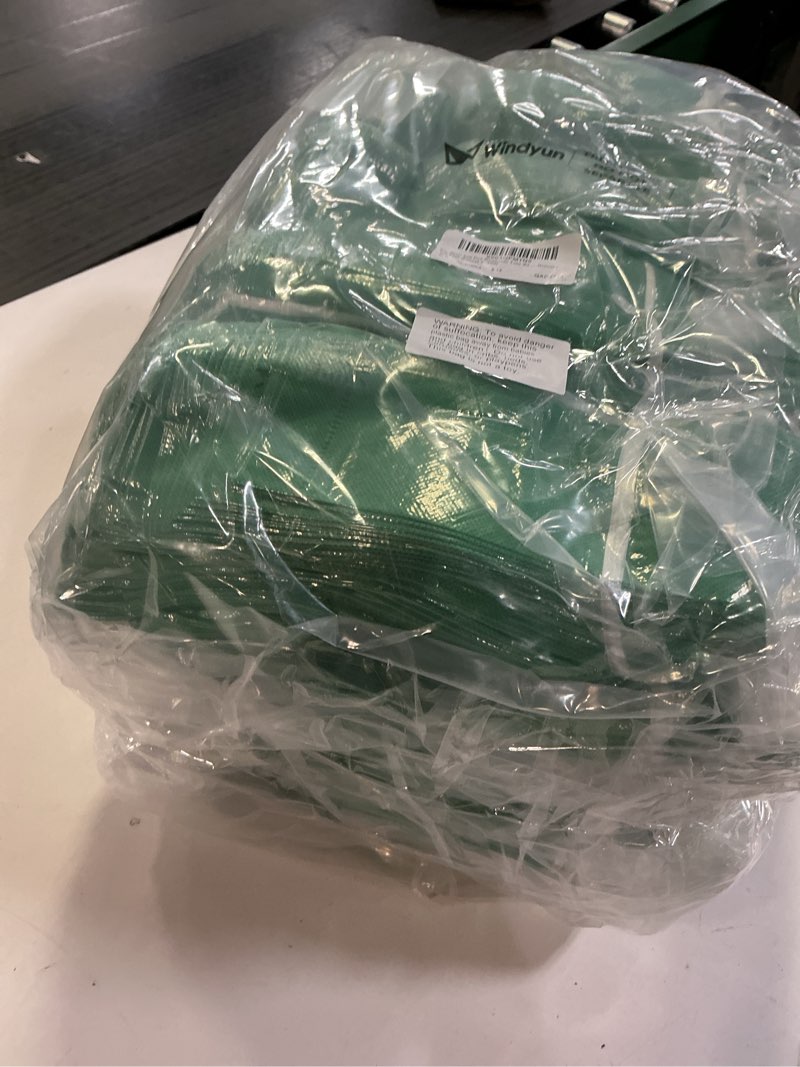 Condition photo showing New/Like New for Windyun Reusable Gift Bag Bulk 8 x 6 x 8 Inch Non Woven Shopping Bag with Handle Reusable Grocery Tote for Christmas Party Forest Green 200