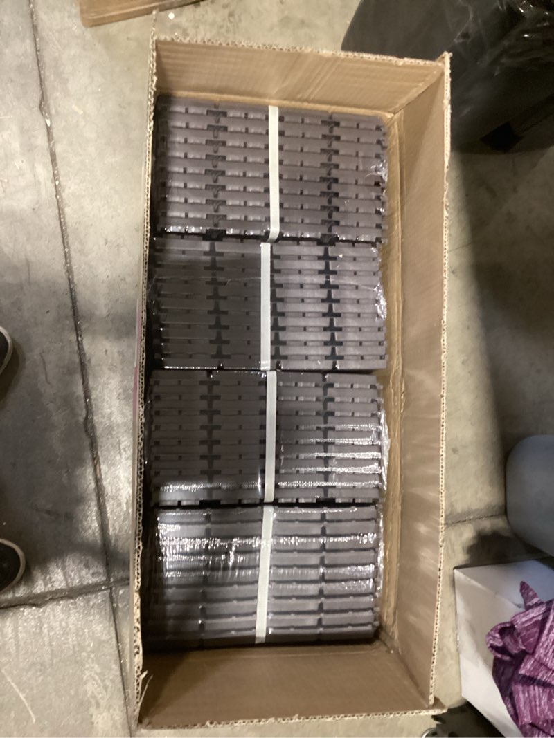 goovilla plastic interlocking deck tiles, 36 pack balcony flooring, 12"x12" waterproof outdoor floor