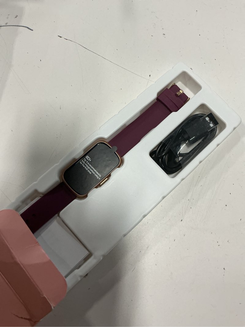 Condition photo showing Good Condition for wfitness tracker, smart watches for women men with 24/7 heart rate/blood pressure/blood oxygen monito color bordeaux