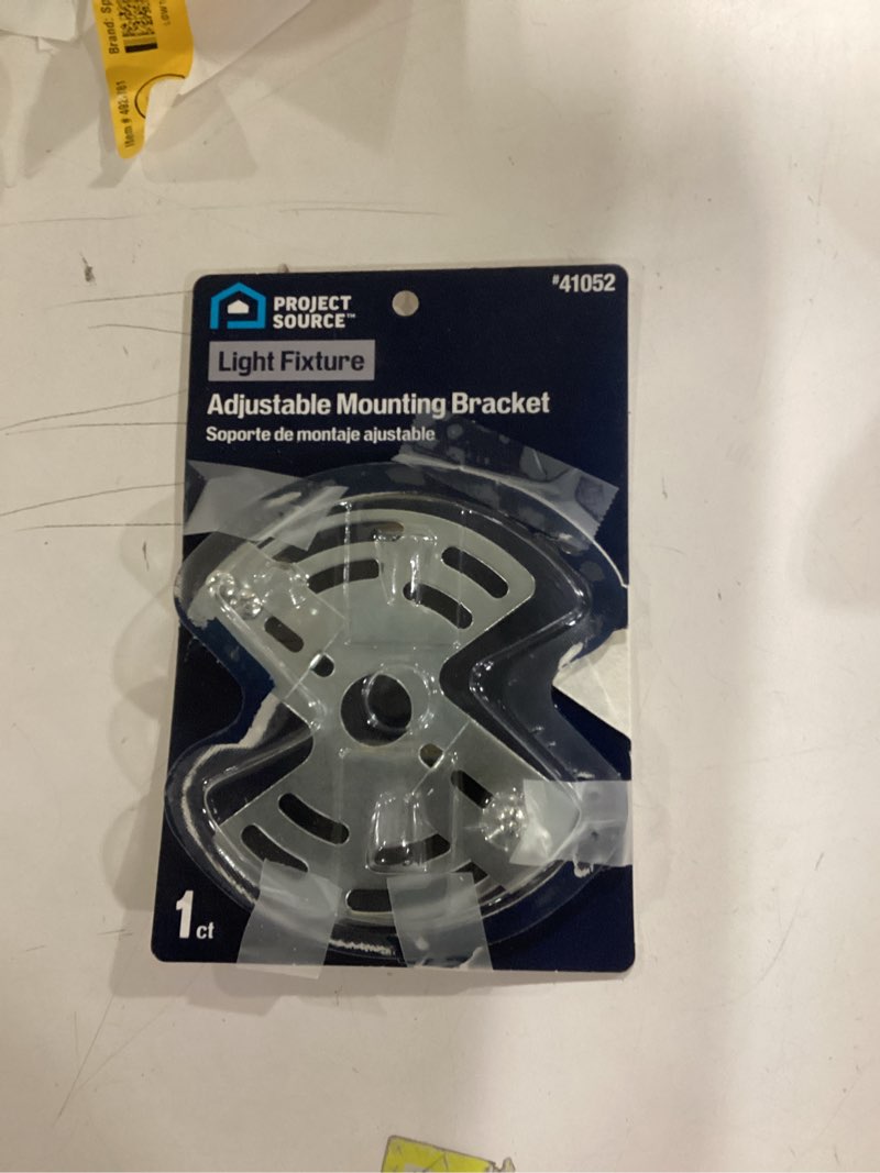 Condition photo showing As Is for Project Source 5-in Silver Metal Ceiling Light Mount