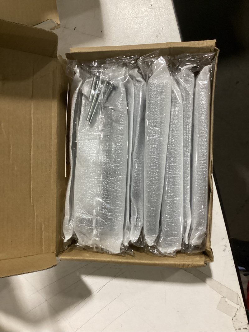 Condition photo showing As Is for goldenwarm 10 Pack 5 Inch Black Cabinet Handles Kitchen - Matte Black Drawer Pulls Stainless Steel - 128mm Cabinet Hardware Square Bar Modern Cabinet Pulls for Kitchen Bathroom Cupboard 10 5 Inch Hole Centers