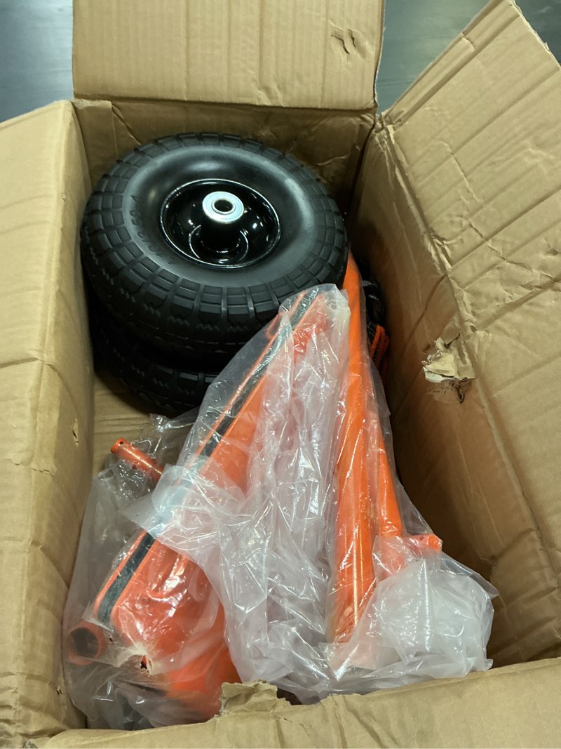 Condition photo showing Good Condition for 10" Panel Dolly Extended Leverage Handle Heavy Duty Drywall Cart with Solid Rubber Wheels – 1100LB Capacity Panel Cart for Sheetrock, Plywood & Doors