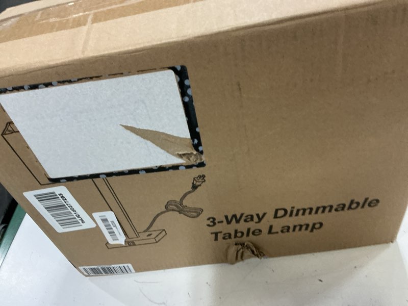 Condition photo showing New/Like New for 21" touch bedside lamps with 2 usb & ac outlets, 3-way dimmable bedside table lamps set of 2 for bedroom living room office reading, beige linen shade lamps for night stands, 2700k led bulbs included (2 pack)-beige linen & matte black(base)-2700k bulbs included