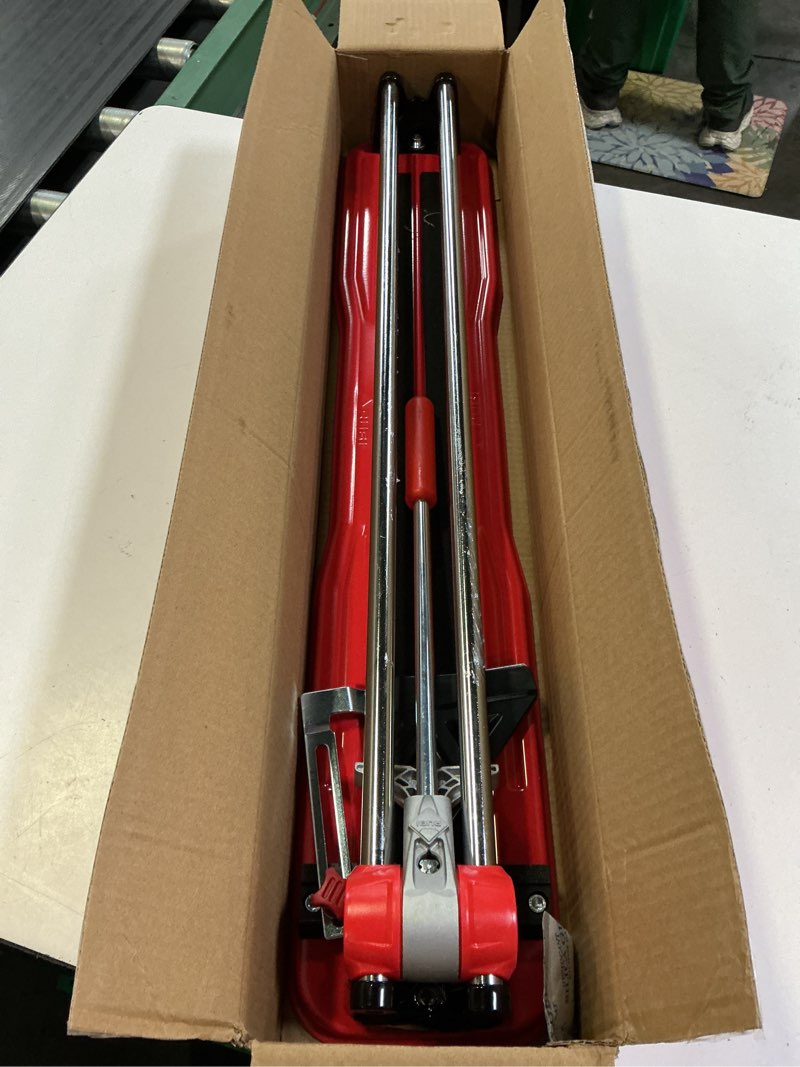 Condition photo showing Good Condition for rubi practic 61 plus-24 in. tile cutter with tungsten carbide blade and roller guide