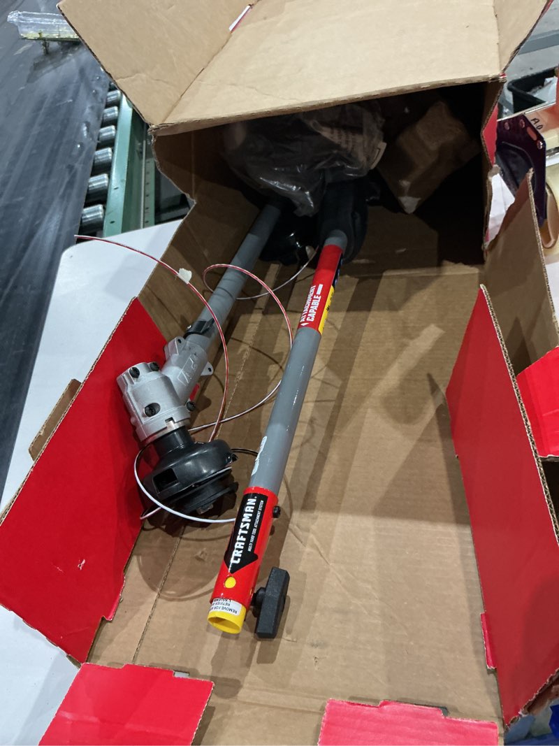 Condition photo showing As Is for craftsman ws2200 25-cc 2-cycle 17-in straight shaft attachment capable gas string trimmer