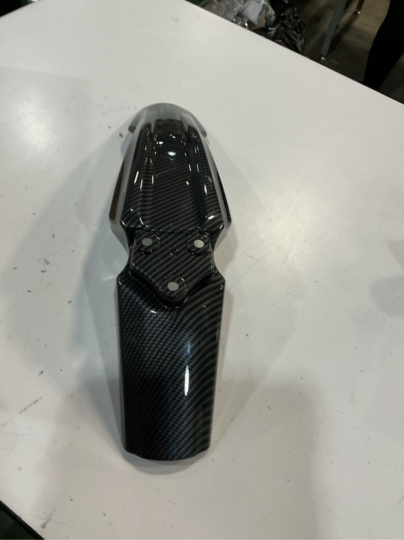 Condition photo showing Good Condition for changcheng rear fender protector for talaria - motorcycle fender mudguard carbon fiber pattern for talaria sting mx3 mx4 mx5 freego x2/x2 pro electric dirt bike black