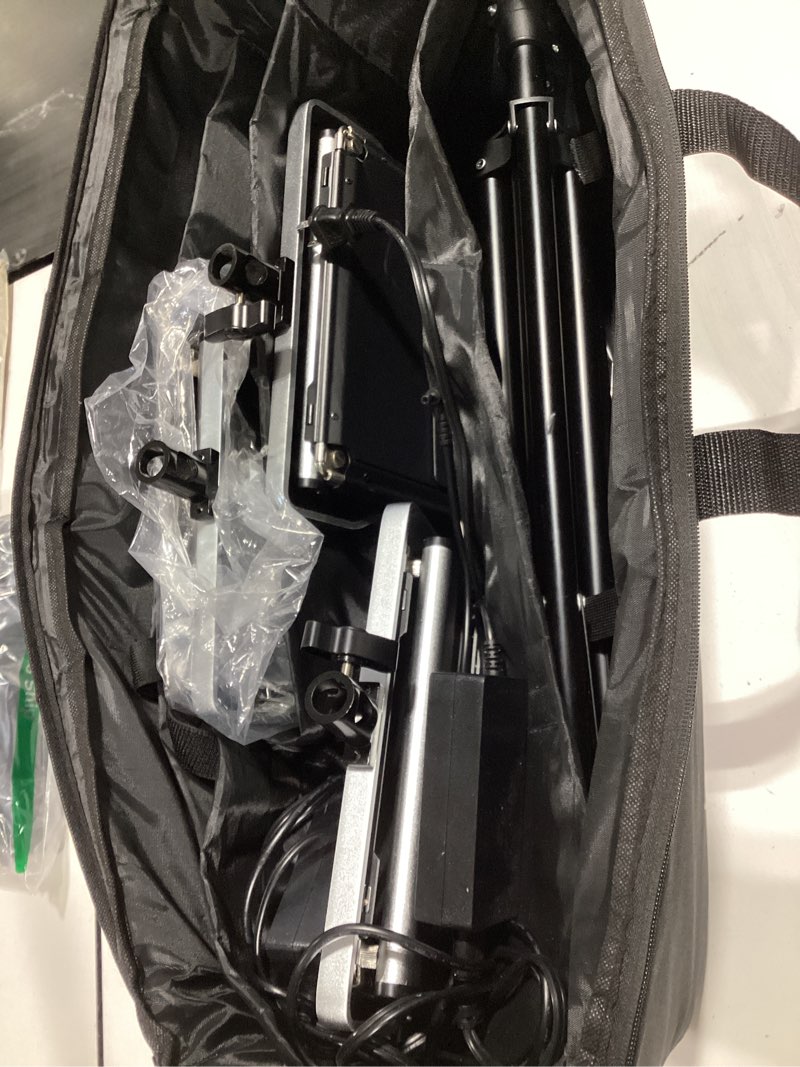 Condition photo showing Good Condition for neewer 3 packs 530 rgb led light with app control, photography video lighting kit with stands and bag, 528 smd leds cri95/3200k-5600k/brightness 0-100%/0-360 adjustable colors/9 applicable scenes