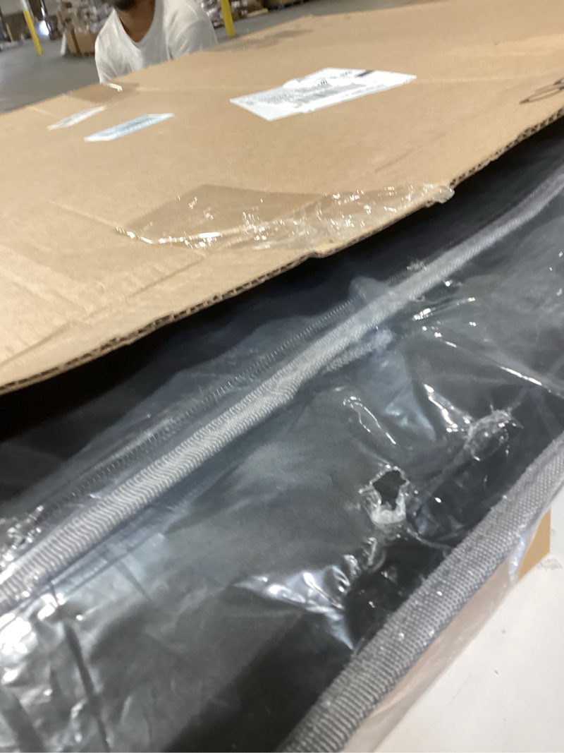 Condition photo showing New/Like New for peticon convertible back seat extender for dogs, dog car seat cover hard bottom holds 400 lbs, waterproof dog hammock backseat protector with mesh window for cars, trucks and suvs