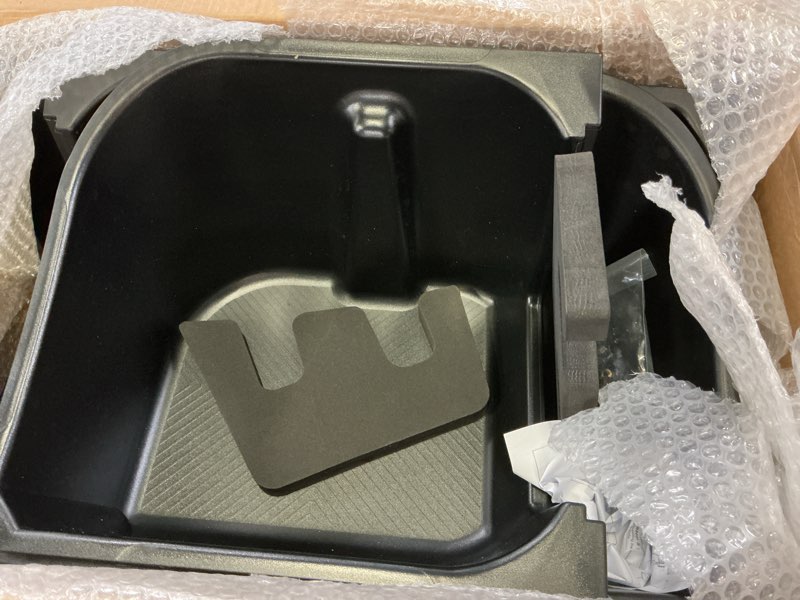 Condition photo showing Good Condition for kbh center console armrest cover for 2023 2024 2025 2026 ford f250 f350 f450 f550 super duty, vinyl leather trim, arm rest lid cushion protector, anti-scratch, black (fits bucket seat console only)