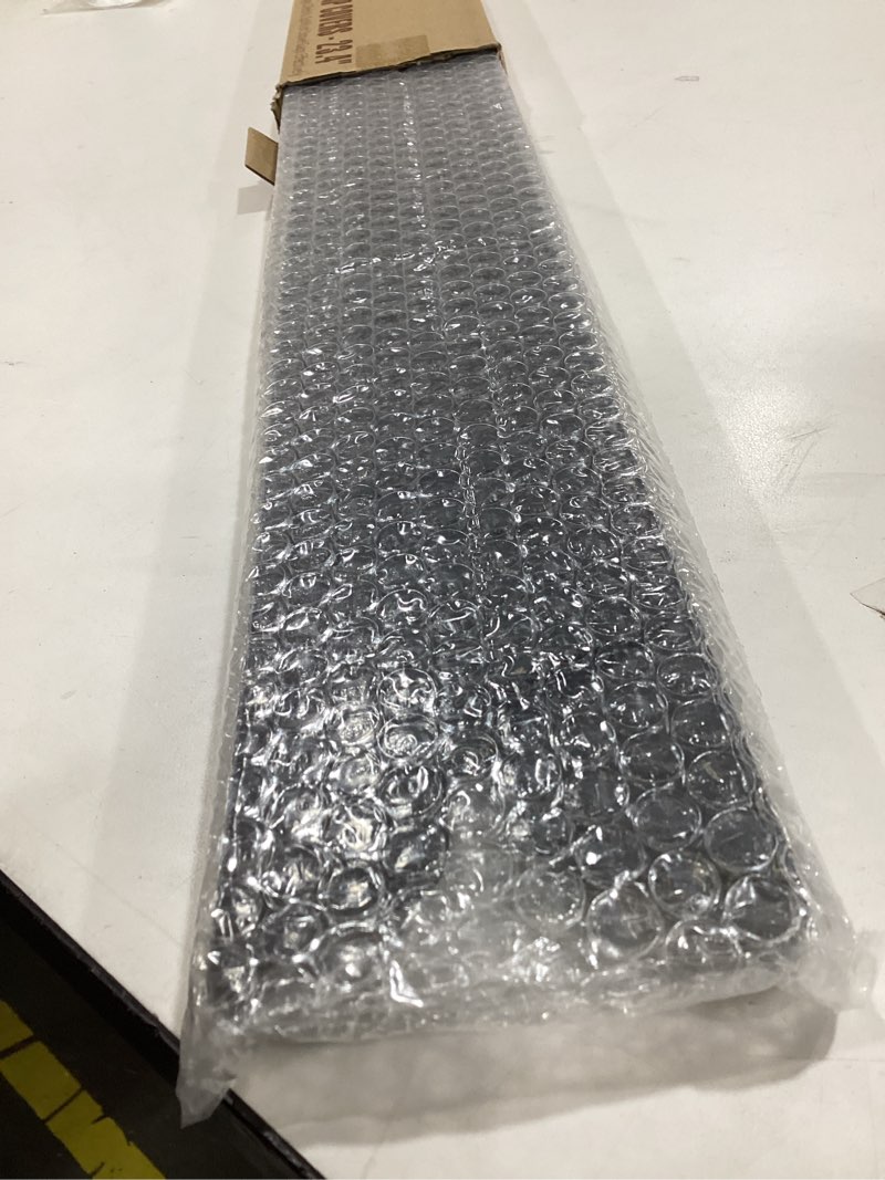 Condition photo showing As Is for Stainless Steel Stove & Counter Top Gap Covers - Oven Gap Filler Kit 23.4" - Heat Resistant Slide-in Range Trim Guard for Seamless Kitchen Accessories Easy Clean 23.4" Black