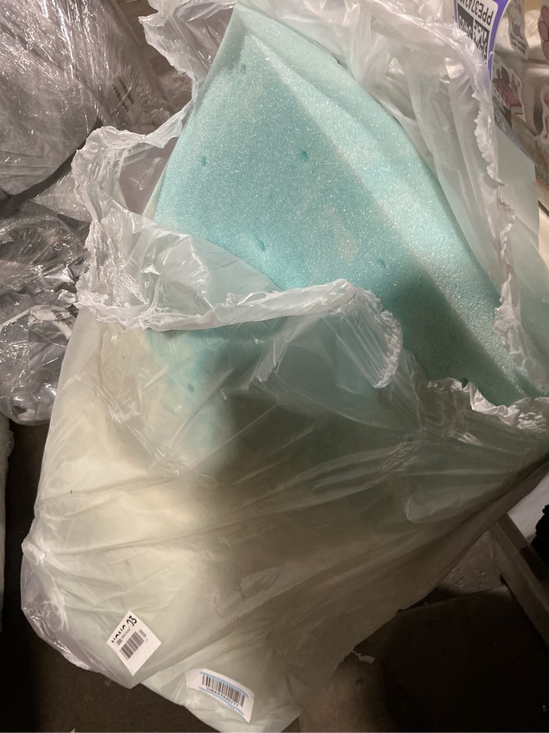 Condition photo showing As Is for (UNKNOWN MEASUREMENT) EGO Topper  Memory Foam Mattress Topper, Gel Foam Mattress Topper for Pressure Relief, Ventilated Design Bed Topper in a Box, CertiPUR-US Certified,