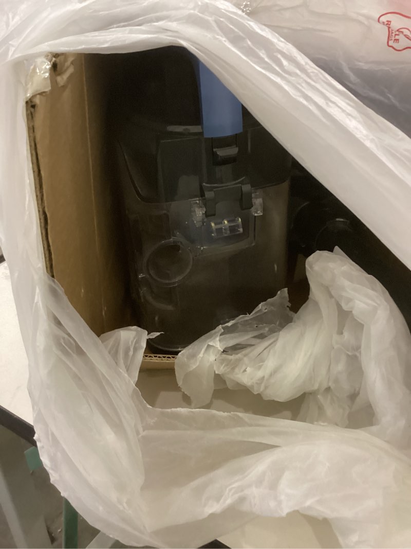 Condition photo showing As Is for Kenmore DU1040 Bagless Upright Vacuum Lightweight Cleaner with 4 Height Adjustment, Swivel Steering Design, 2 Cleaning Tools for Carpet and Hard Floor, Blue