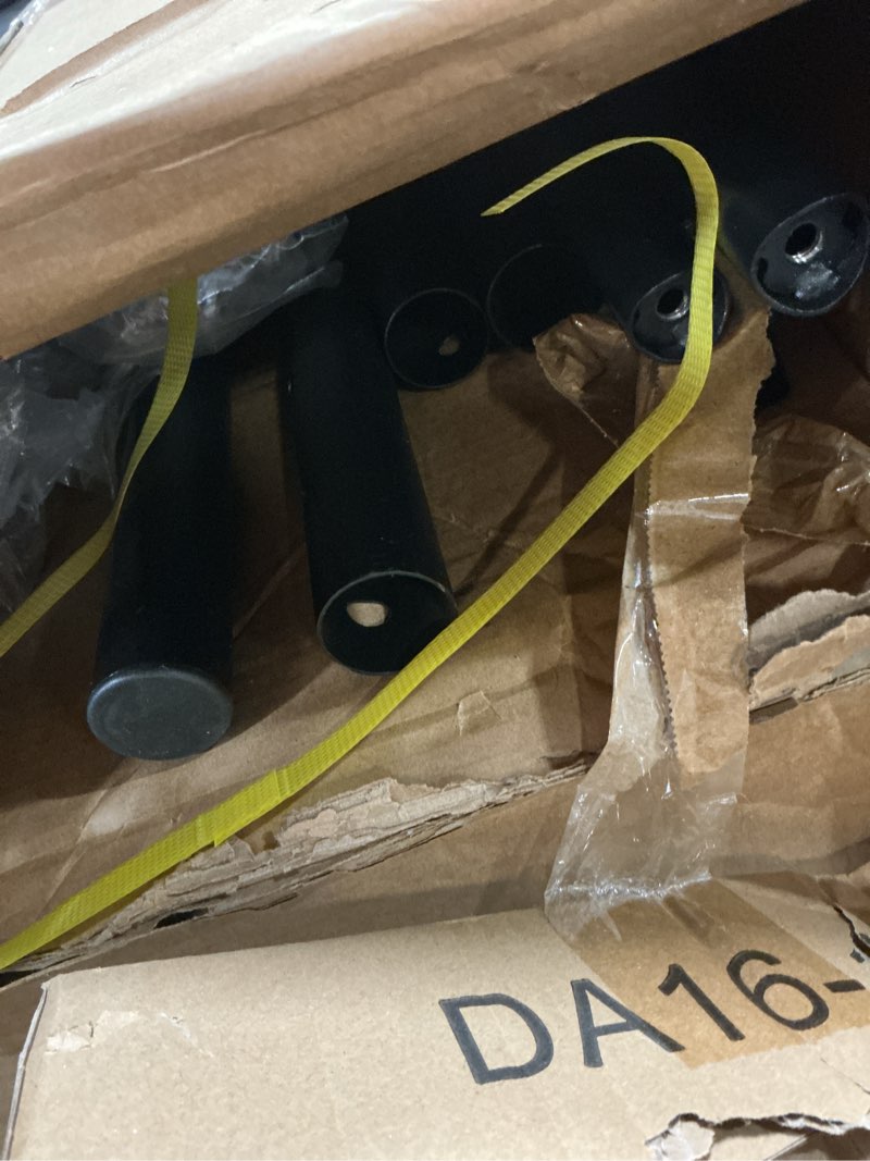 Condition photo showing As Is for ( incomplete missing parts) Classic Metal Platform Twin Bed Frames with Headboard and Footboard, 16 Inch No Box Spring Needed Heavy Duty Victorian Style Iron-Art Mattress Foundation/Under Bed Storage Matte Black Twin